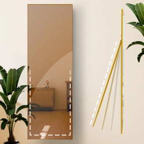 Zrkadlo Benicia 150x50 cm - zlaté lesklé