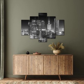 Obraz - Čiernobiely New York (150x105 cm)