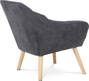 Relaxačné kreslo ASPO — masív, látka, sivá