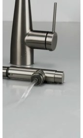 Deante BRE_D75M - Drezová batéria s vyťahovacou sprškou ERIDAN titán