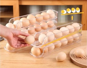 VERK GROUP 2. akosť - Box na vajíčka, 14 vajec, rolovací, stohovací, úzky so zníženou hranou, 2ks