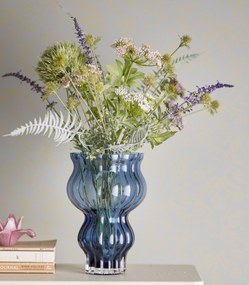 Bloomingville Sklenená váza Zanna Blue