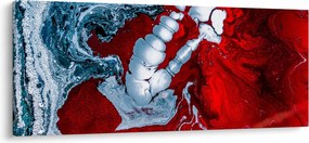 Obraz abstraktných škvŕn (120x50 cm)