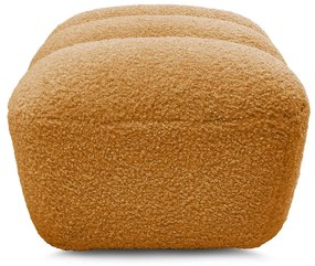 Podnožka z textílie buklé v horčicovej farbe Hippolyte – Bobochic Paris