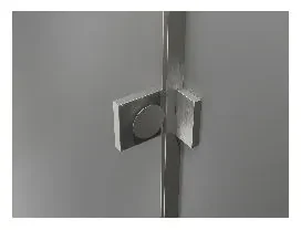 Mexen Lunar T, výklopný ľavý sprchový kút 140 x 110 cm, 8mm číre sklo, oceľový profil, 834T-140-110-97-00-L