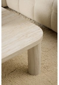 Béžový konferenčný stolík v dekore mramoru 75x100 cm Solano – Actona