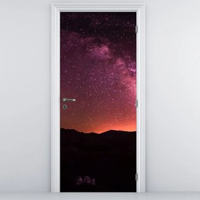 Fototapeta na dvere - Ružová mliečna dráha (95x205cm)