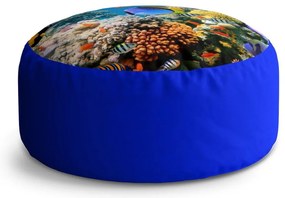 Taburet Circle koralový útes, farebná