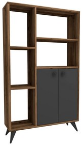 Knižnica Meldan Anthracite and Walnut