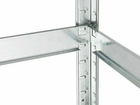 Regál 220x120x40 cm zinkovaný  6-policový, nosnosť 720 kg