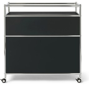 Kovová komoda »CN3« s 1 zásuvkou, 1 výklopným priečinkom a lemovaním