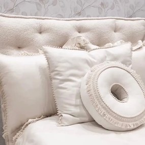 Obliečky pre dospelých s čipkou vanilka 140x200cm