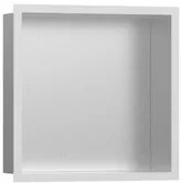 Polička Hansgrohe XtraStoris Individual s rámom vo farbe matná biela 56097700, 1 ks