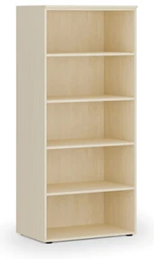 Kancelársky regál PRIMO WOOD, 800 x 500 x 1781 mm, breza