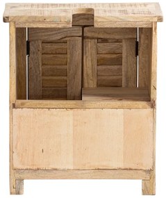 furniture-nabytek.cz - Masívna skrinka pod umývadlo Caribou z mangového dreva, lakovaná, hnedá – 52×30×60 cm