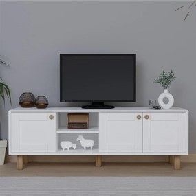 TV stolík/skrinka Bohsody T (biela). Akcia -18%. Vlastná spoľahlivá doprava až k Vám domov. 1127710