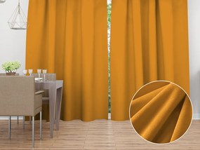 Biante Zamatový záves Velvet Prémium SVP-008 Medový - šírka 270 cm 270x140 cm