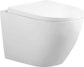 BPS-koupelny Závesná WC misa so SoftClose sedadlom HYD-4706, biela