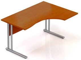 Ergonomický stôl Visio 140 x 100 cm, pravý, čerešňa