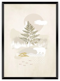 Plagát Beige Abstarct II