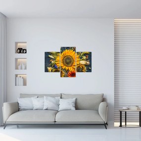 Obraz - Jesenné kvety (90x60 cm)