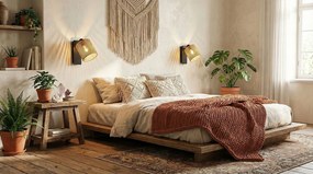 Toolight Toolight, nástenné svietidlo 1xE27, APP1823-1W, čierna-prírodná hnedá, OSW-09315