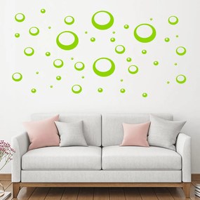 Veselá Stena Samolepka Bubliny Farba: zelená, Veľkosť: 60 x 70 cm