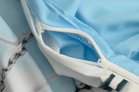 3D Bavlnené obliečky FOOTBALL ZONE, modré Rozmer obliečky: 70 x 90 cm | 140 x 200 cm