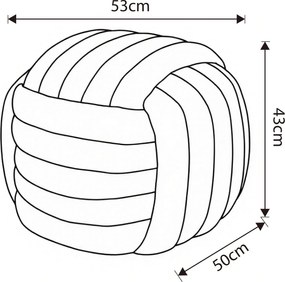 Taburet Nilo tmavě růžový