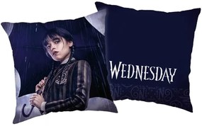 Obojstranný vankúš Wednesday - motív Rain - 40x40 cm