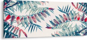 Obraz - Tropické listy (120x50 cm)