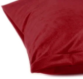 Biante Zamatová obliečka na vankúš Velvet Prémium SVP-038 Sýto červená 60 x 60 cm