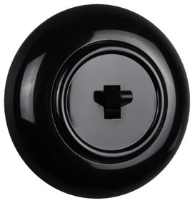 Elhard Vypínač Retro Klasik jednopólový č.1, čierny - kompletný KL5201B