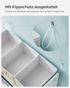 Regál na hračky SONGMICS GKR034W01