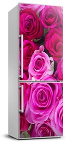 Nálepka fototapety na chladničku Ružové ruže FridgeStick-70x190-f-119338760
