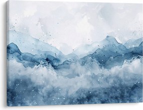 Obraz - Mraky a vlny, akvarel (70x50 cm)