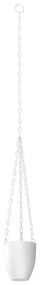 Závesný kvetináč 155x17 cm biela