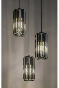 Rabalux 72255 závesný trojramenný luster Veness, dymová