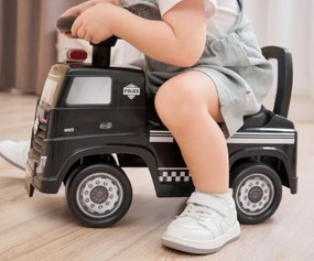 Odrážadlo Mercedes-Benz Actros policajné auto čierne