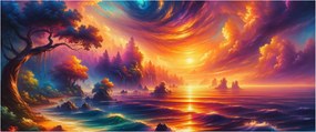 Obraz - Magický svet (120x50 cm)