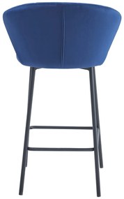 Prehouse Barová stolička GATTA - modrý zamat