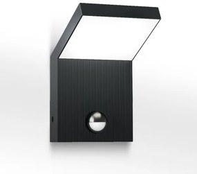 Brilagi - LED vonkajšie nástenné svietidlo so senzorom RIANO LED/8W/230V antracit