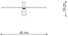 Čierne stropné svietidlo ø 45 cm Soho – Nice Lamps