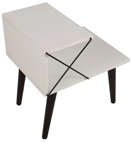 Nočný stolík Cross White