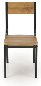Jedálenský set Milton dub prírodný/čierny