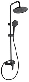 Invena Kalymnos, sprchová súprava s pákovou batériou, čierna matná, INV-AU-28-004-V