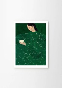 Plagát 30x40 cm Coffee Alone At Place De Clichy – Sofia Lind – The Poster Club