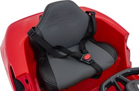 Ramiz McLaren Artur Batéria pre deti Červená + pohon 4x4 + diaľkové ovládanie + pomalý štart + EVA + LED Audio