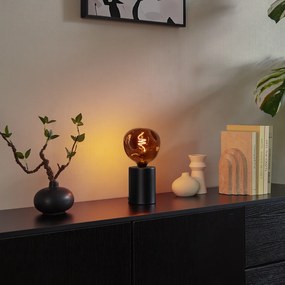 Moderná stolná lampa čierna 13cm - Cylinder