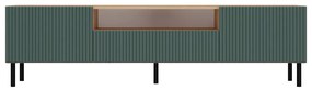 TV stolík KAMA 160 cm dub artisan/zelený